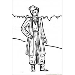 Cossack Coloring Page for Kids - Free Ukraine Printable Coloring Pages