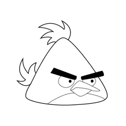 Angry Birds Chuck Coloring Page for Kids - Free Angry Birds Printable ...