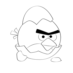 Angry Birds Lazy Fatso Coloring Page for Kids - Free Angry Birds ...