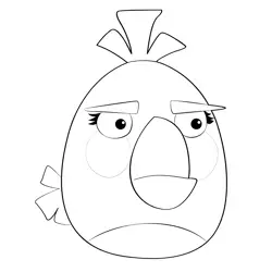 Matilda Old Look Angry Birds Coloring Page for Kids - Free Angry Birds ...