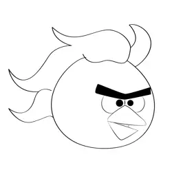Metalhead Pony Bird Coloring Page for Kids - Free Angry Birds Printable ...