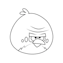 Terence Angry Birds Coloring Page for Kids - Free Angry Birds Printable ...