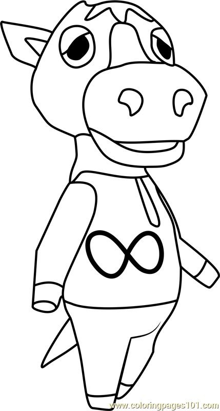 Elmer Animal Crossing Coloring Page for Kids - Free Animal Crossing ...