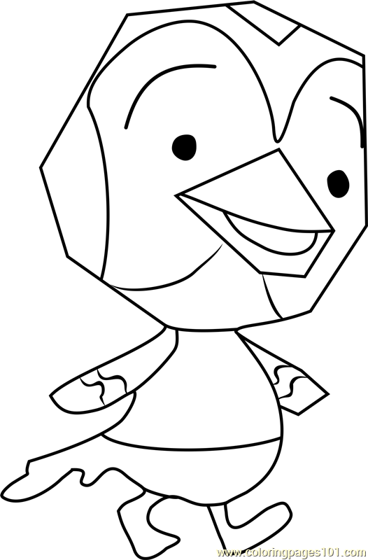 Jacob Animal Crossing Coloring Page for Kids - Free Animal Crossing ...
