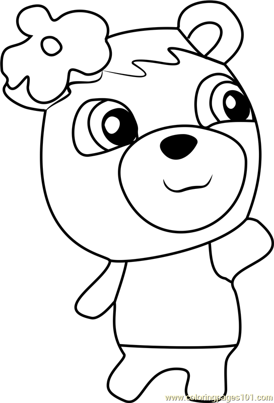 June Animal Crossing Coloring Page - Free Animal Crossing Coloring ...