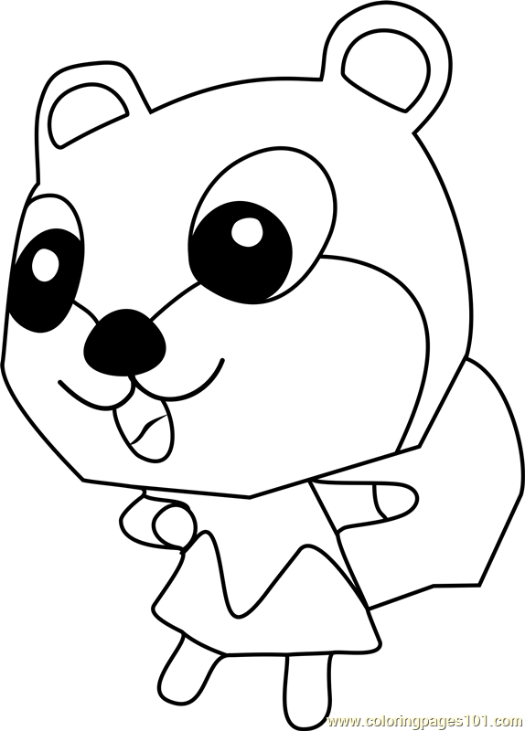 Kit Animal Crossing Coloring Page for Kids - Free Animal Crossing ...