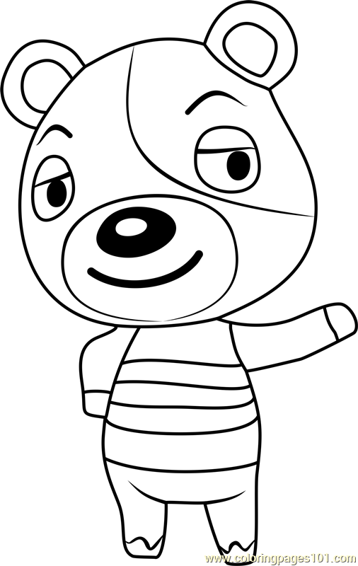 Kody Animal Crossing Coloring Page for Kids - Free Animal Crossing ...