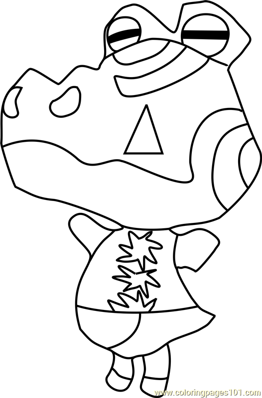 Pironkon Animal Crossing Coloring Page - Free Animal Crossing Coloring ...