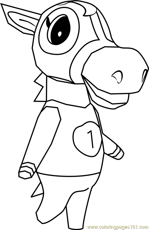 Victoria Animal Crossing Coloring Page for Kids - Free Animal Crossing