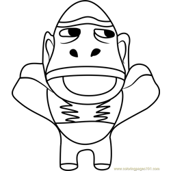 Animal Crossing Coloring Pages for Kids Printable Free Download -  