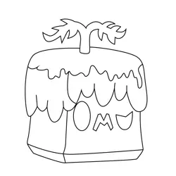 Blizzard Blox Fruits Coloring Page