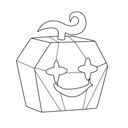 Diamond Blox Fruits Coloring Page