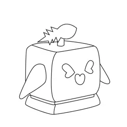 Rocket Blox Fruits Coloring Page