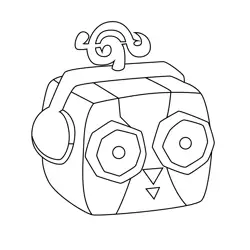 Sound Blox Fruits Free Coloring Page for Kids