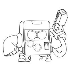 Brawl Stars Spike coloring page