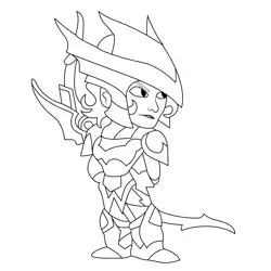 Diana5 Best Legends Brawlhalla Free Coloring Page for Kids