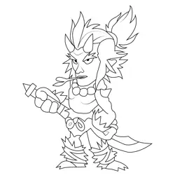 Koji6 Best Legends Brawlhalla Free Coloring Page for Kids