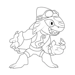 Mako7 Best Legends Brawlhalla Coloring Page