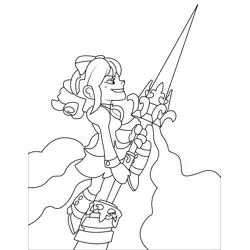 Scarlet2 Best Legends Brawlhalla Free Coloring Page for Kids