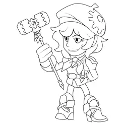 Scarlet9 Best Legends Brawlhalla Free Coloring Page for Kids