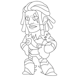 Sentinel7 Best Legends Brawlhalla Free Coloring Page for Kids