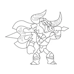 Teros5 Best Legends Brawlhalla Free Coloring Page for Kids