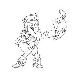 Thor8 Best Legends Brawlhalla Free Coloring Page for Kids