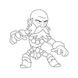 Wu Shang1 Best Legends Brawlhalla Free Coloring Page for Kids