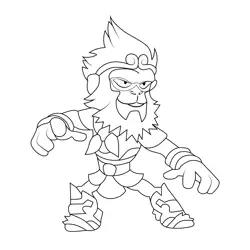 Wu Shang2 Best Legends Brawlhalla Coloring Page