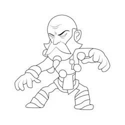 Wu Shang6 Best Legends Brawlhalla Free Coloring Page for Kids