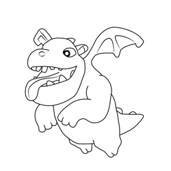 dragon clash of clans drawing