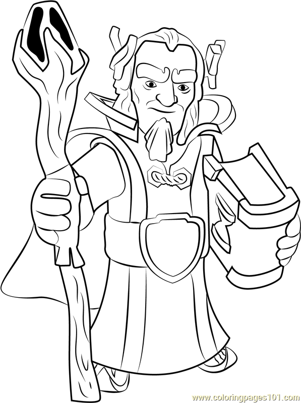 874 Cartoon Clash Of Clans Coloring Pages Hog Rider for Adult
