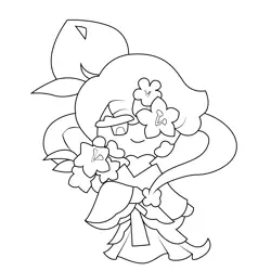 Peach blossom2 Cookie Run Kingdom Free Coloring Page for Kids