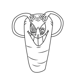 Chauncey Chantenay Cuphead Coloring Page