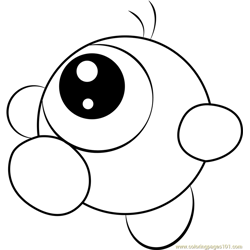 Bandana Waddle Dee Coloring Page for Kids - Free Kirby Printable ...