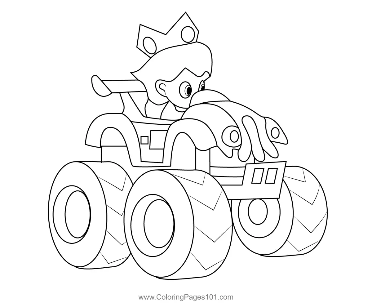 Tiny Titan Mario Kart Coloring Page for Kids - Free Mario Kart Printable  Coloring Pages Online for Kids - ColoringPages101.com | Coloring Pages for  Kids