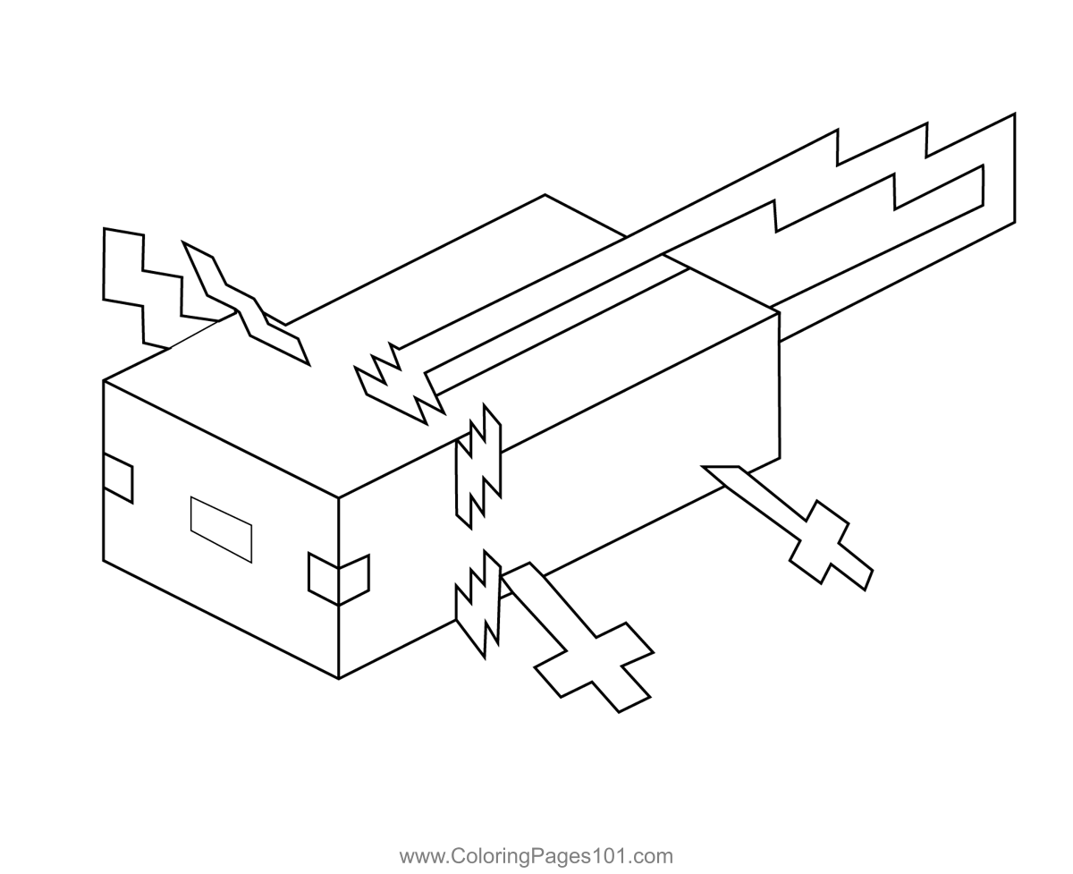 minecraft coloring pages animals