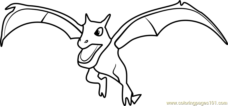 Aerodactyl Pokemon GO Coloring Page - Free Pokémon GO Coloring Pages