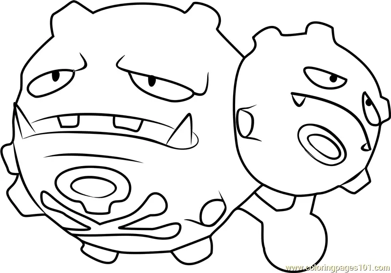 Weezing Pokemon GO Coloring Page for Kids - Free Pokemon GO Printable ...