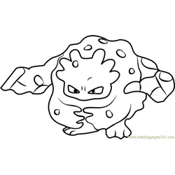 Graveler Pokemon GO Coloring Page for Kids - Free Pokemon GO Printable ...