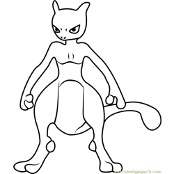 Free Mewtwo Coloring Pages, Download Free Mewtwo Coloring Pages