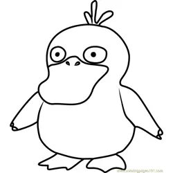 psyduck Coloring Pages for Kids - Download psyduck printable coloring ...