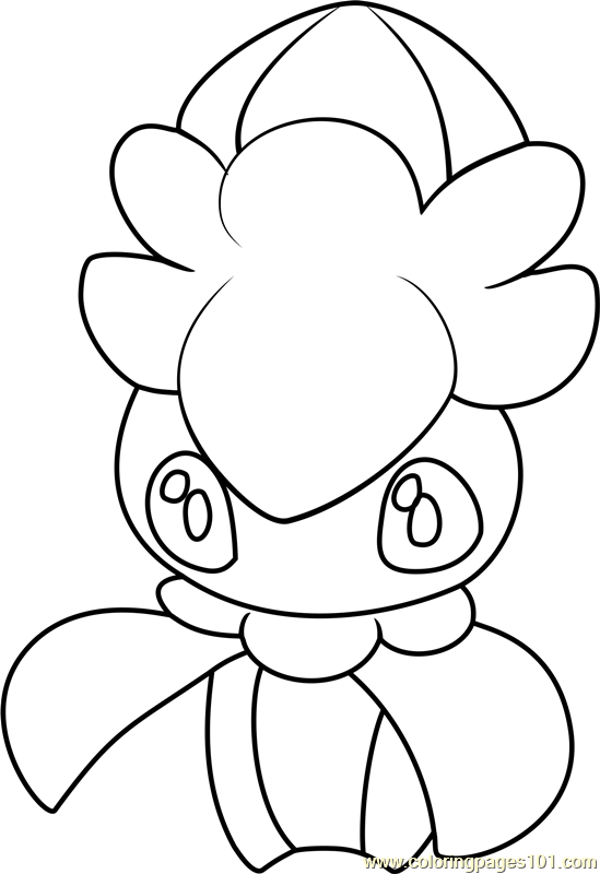 Fomantis Pokemon Sun and Moon Coloring Page - Free Pokémon Sun and Moon ...