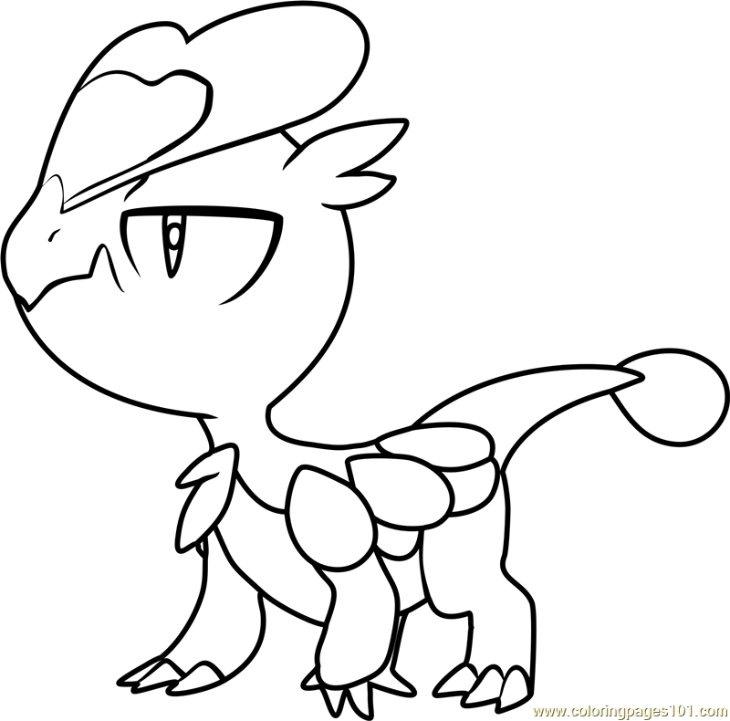 Dibujo para colorear Pokemon Jangmo-o 