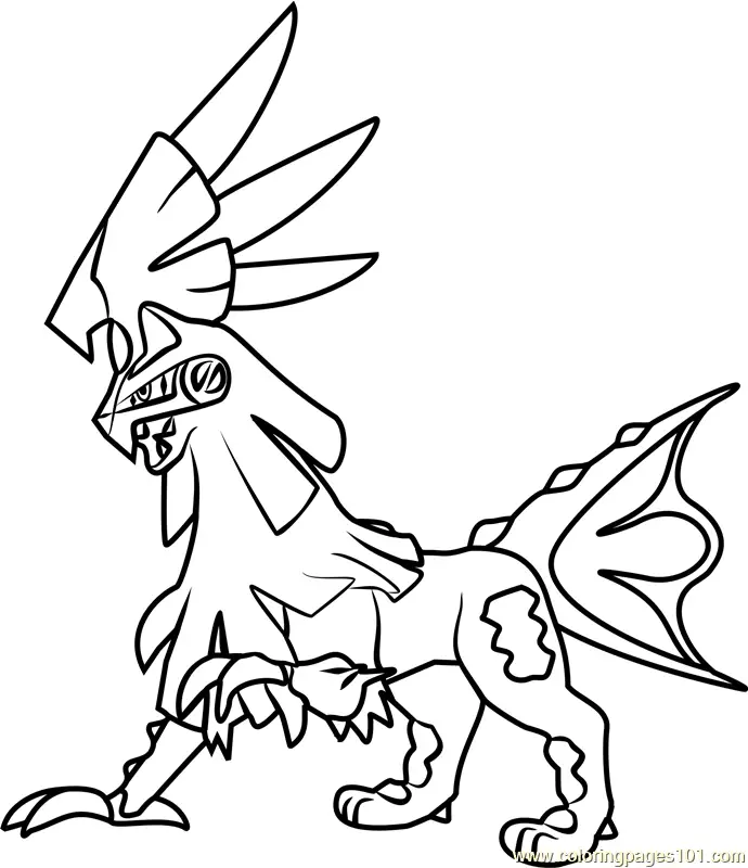 Silvally Pokemon Sun and Moon Coloring Page for Kids - Free Pokemon Sun ...