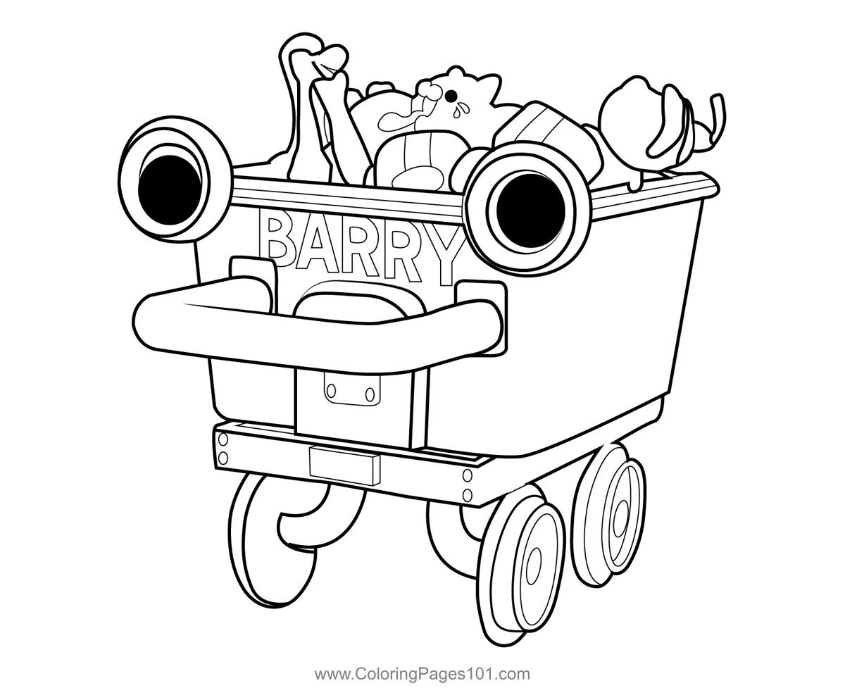 Barry Poppy Playtime Coloring Page For Kids - Free Poppy Playtime