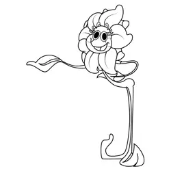 Dancing Daisy Poppy Playtime Coloring Page