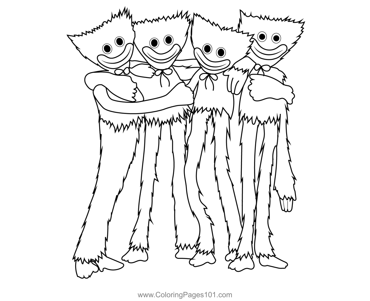 Coloring page Poppy Playtime Mommy Long Legs