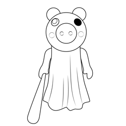 Piggy Stunned Roblox Coloring Page for Kids - Free Roblox Printable ...
