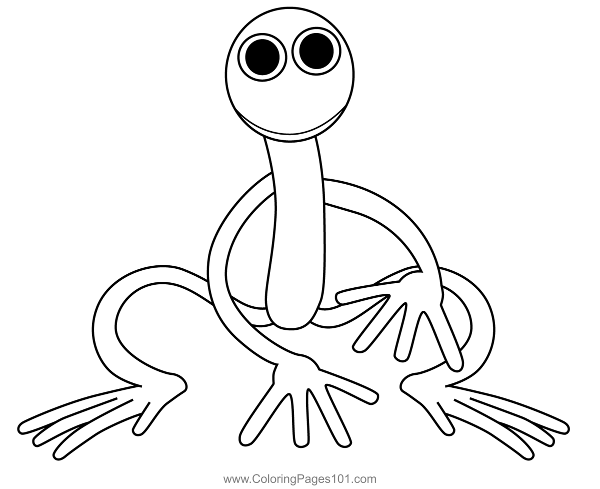 Red from Rainbow Friends Coloring Pages - Free Printable Coloring Pages